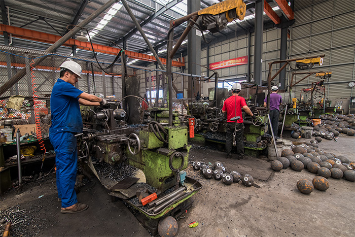 河源网架配件车间